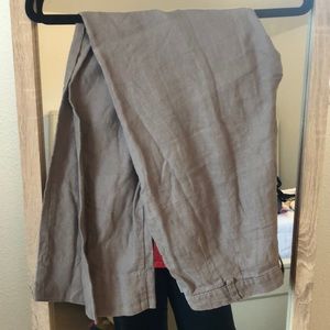 Gray linen pants by American Apparel